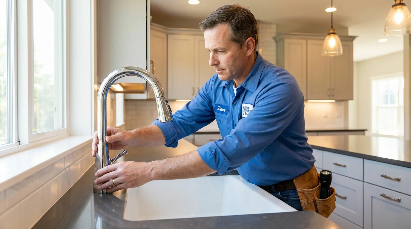 Kitchen faucet installation by Johns Plumbing LLC in Mohawk