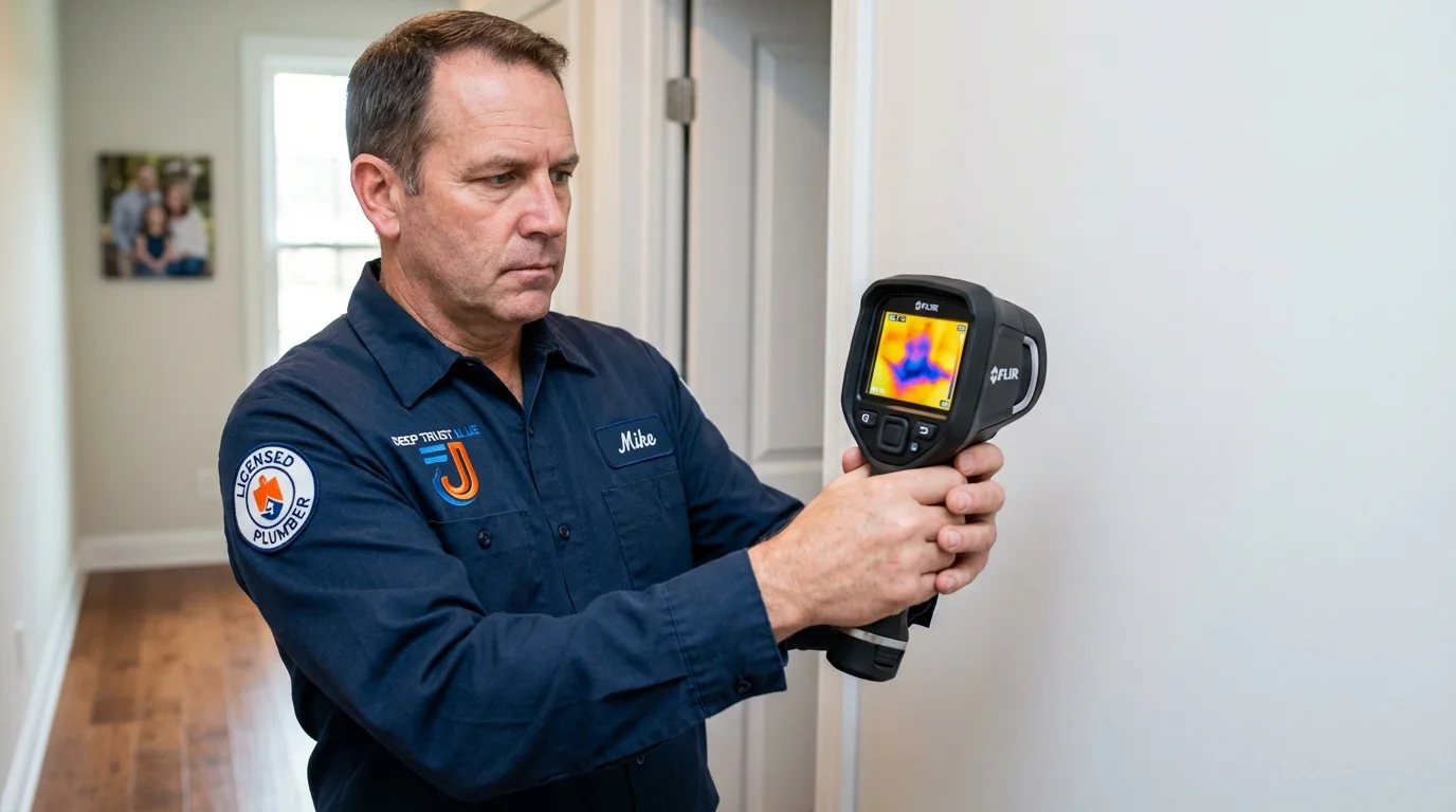 Thermal imaging leak detection by Johns Plumbing LLC in Mohawk